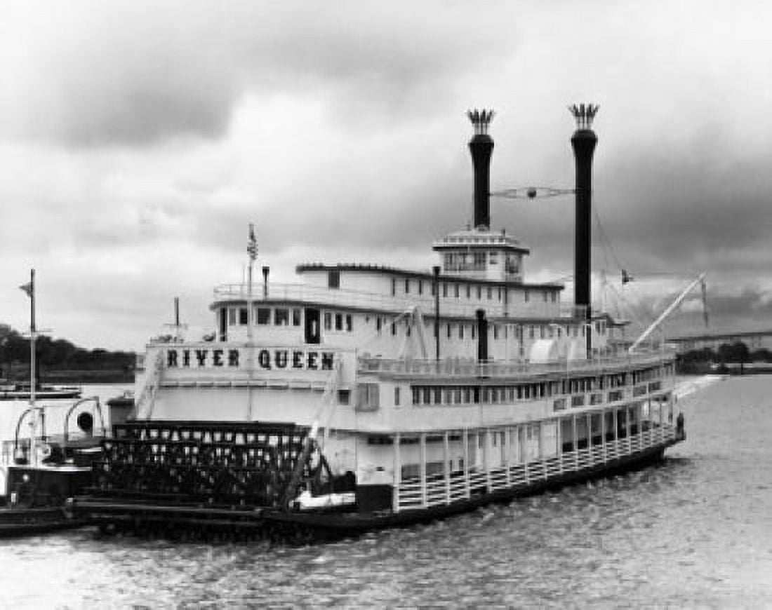 Paddleboat in a river River Queen New Orleans Louisiana USA Canvas Art - (24 x 36)