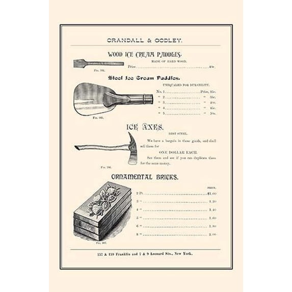 Paddles Axes & Bricks Poster Print by unknown (18 x 24)