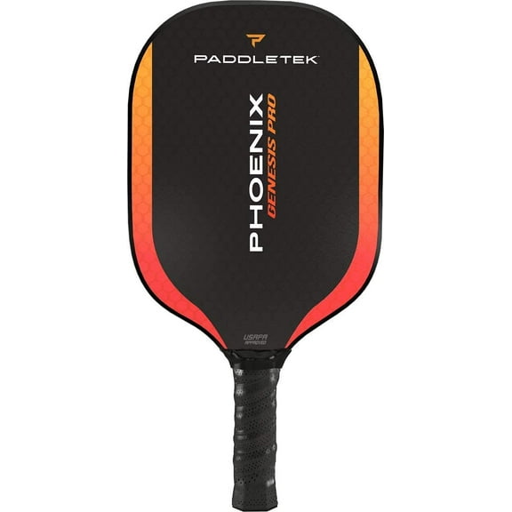 Paddletek Phoenix Genesis Pro Pickleball Paddle | Wildfire (Red) | Thin Grip
