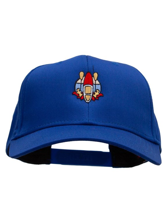 Paddling Scene Embroidered Solid Cotton Twill Pro Style Cap - Royal OSFM