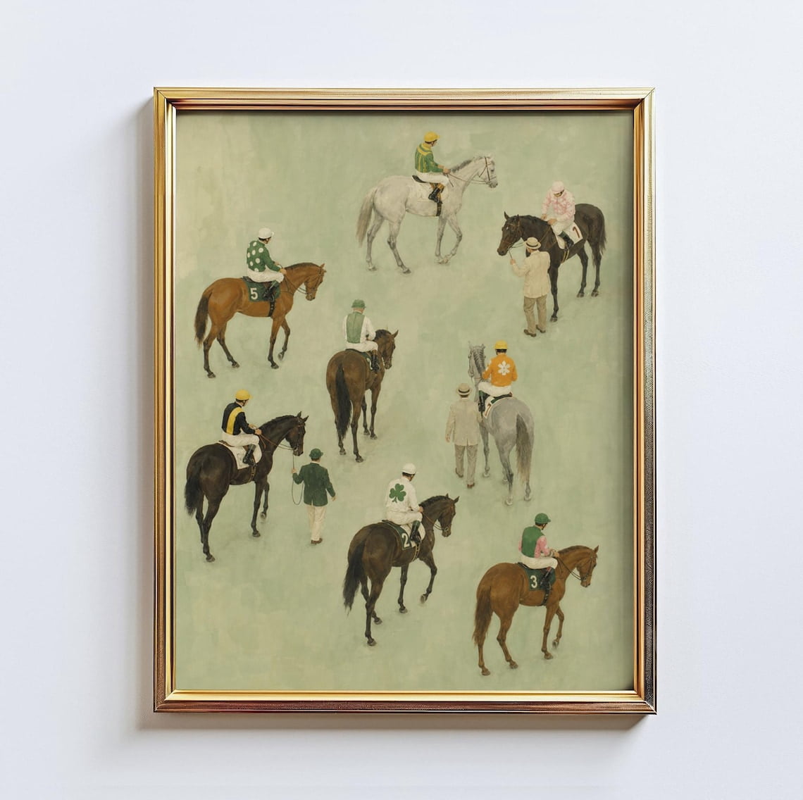 Walmart Racing Game Paddock Parade Poster, Horse Racing, Equestrian Jockey, Preppy Derby ...