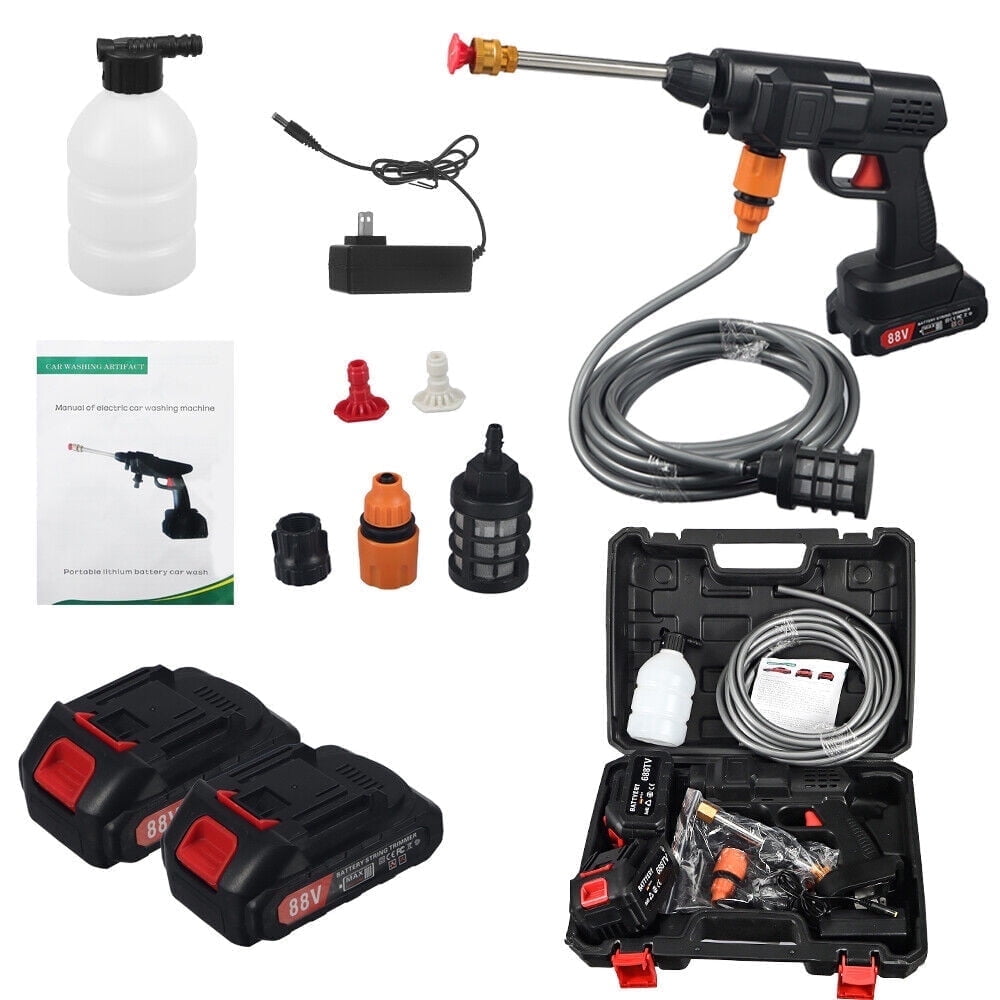 Paddsun Pressure Washer, Cordless Water Spray Gun with 2 Battery Portable Car Washer Cleaner