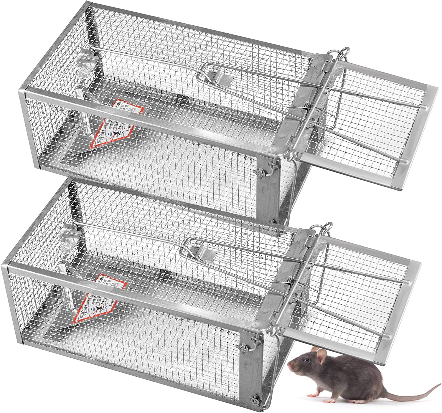 2 pcs Garden Mousetrap Live for indoors & outdoors Animal-friendly