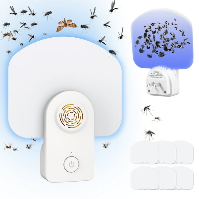 Paddsun 2in1 Plugin Flying Insect Trap Mosquito Trap Gnat Killer