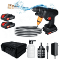 thumbnail image 1 of Paddsun 21V Cordless Electric Pressure Washer, Portable Handheld High Pressure Water Spray Gun Cleaner with 2 Batteries & Charger for Car Wash, Yard & Patio, 1 of 17