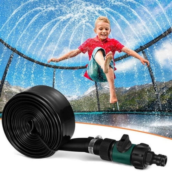 Paddsun 39Ft/49Ft Trampoline Sprinkler Kids Summer Outdoor Water Toy Fun Waterpark Spray