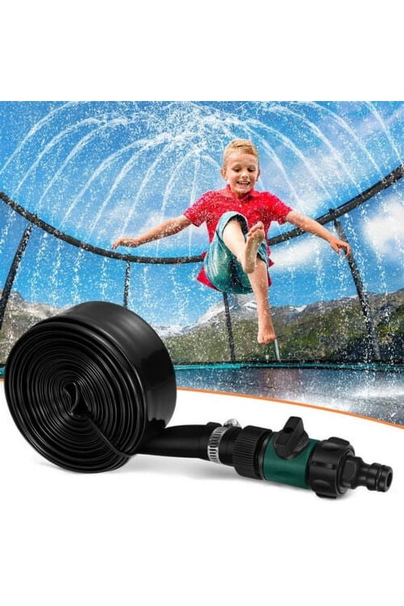 39Ft/49Ft Trampoline Sprinkler Kids Summer Outdoor Water Toy Fun Waterpark Spray