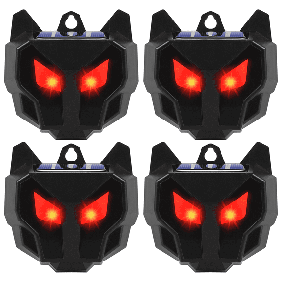 G ยท PEH 4 Pack Solar Powered Nocturnal Wild Animal Repeller Bionic Eyes Predator Light
