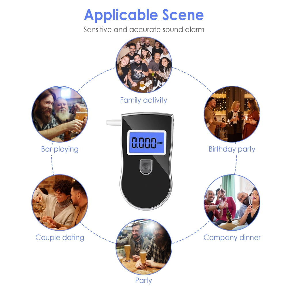 Paddsun Alcohol Breathalyzer, Professional Grade Accuracy Alcohol Breath Tester for BAC Testing