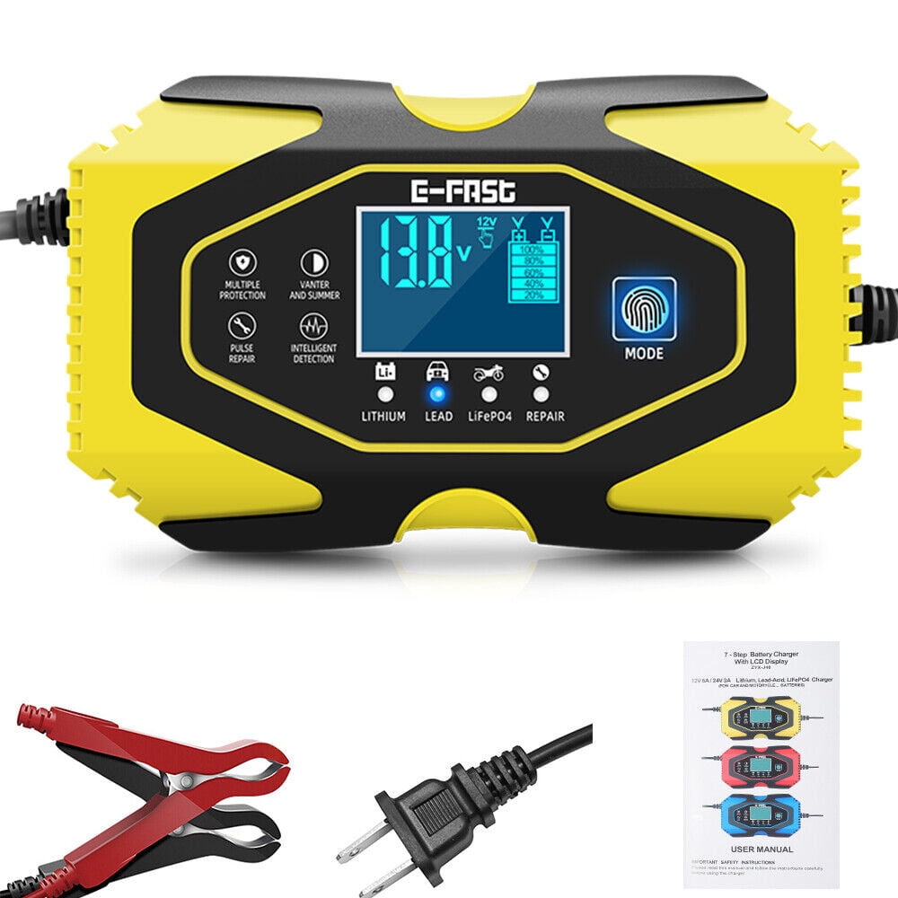 Paddsun 3 Amps 12/24 Volts Car Battery Charger