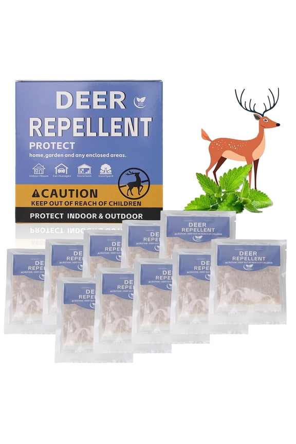Deer Deterrent,10 pack Outdoor and Indoor Deers Deterrent for Garden Keep Deer Out of Yard