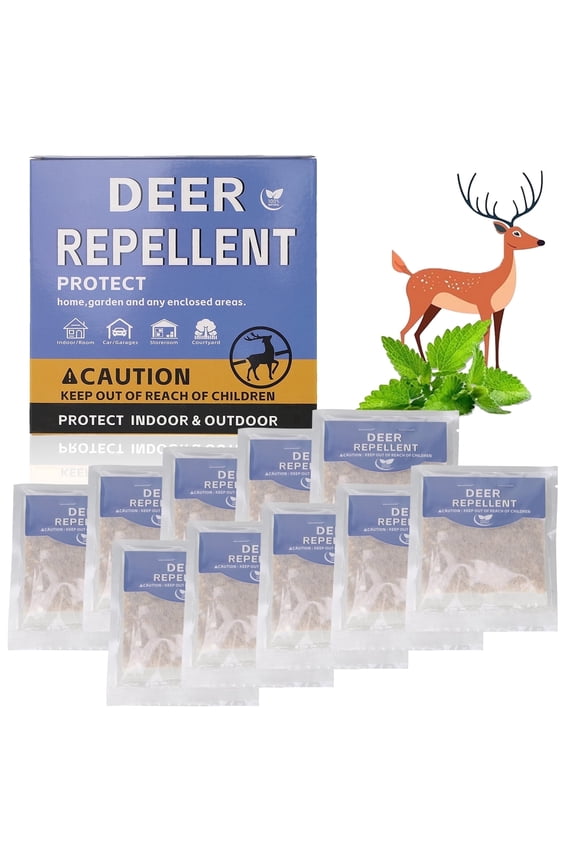 Deer Deterrent,10 pack Outdoor and Indoor Deers Deterrent for Garden Keep Deer Out of Yard