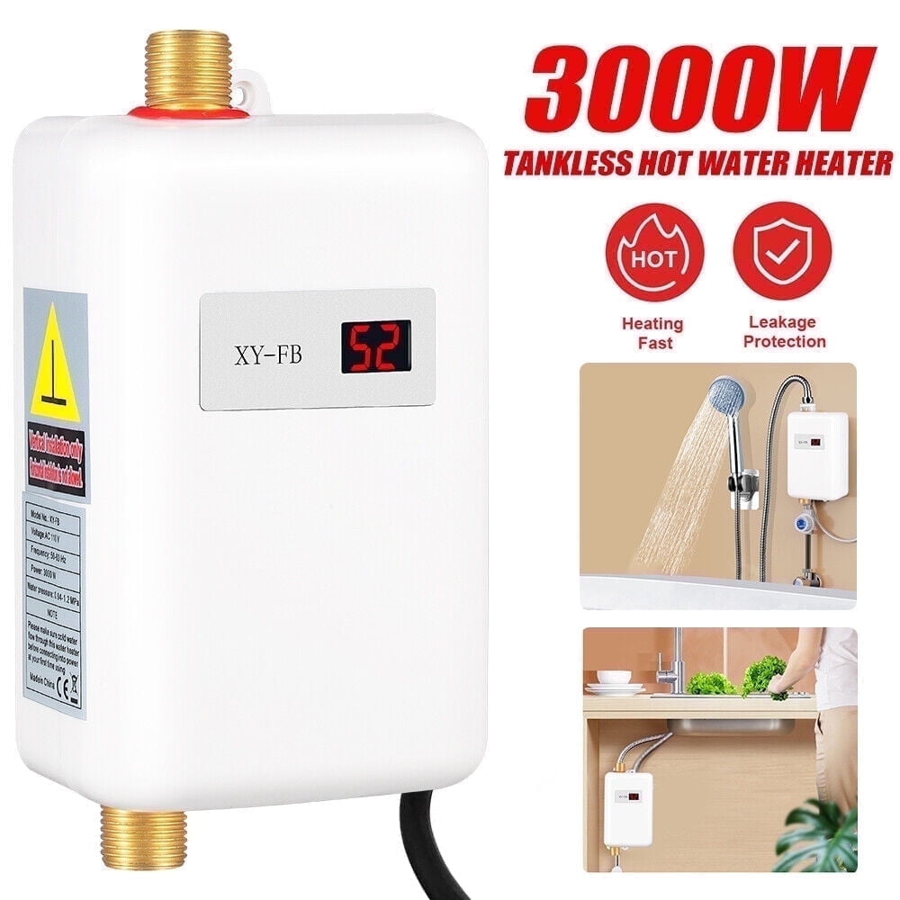 Paddsun Electric 110V 3000W Bathroom Hot Water Heater