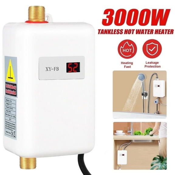 G · PEH Electric 110V 3000W Bathroom Hot Water Heater