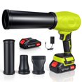 thumbnail image 1 of Paddsun Leaf Blower, 21V Cordless Electric with Extended Nozzle Handheld Blower for Patio Cleaning Blowing Leaves and Dust, Green, 1 of 9