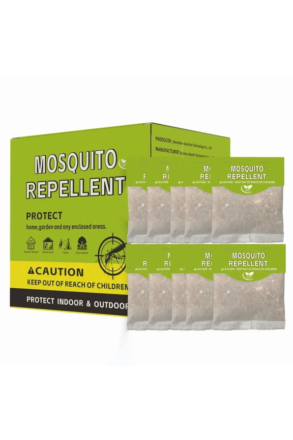 Mosquito Repellent Indoor Outdoor Patio, 10 Pack Natural Mosquito Repellant Pouches Mosquitoes Repellent for Yard Outside