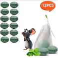 thumbnail image 1 of Paddsun Mouse Rodent Repellent, 12 Pack Peppermint Oil Lemon Moth Balls for Rodents Outdoor and Indoor Use, Deterrent Rats Squirrel Mice Repellent for Car Kitchen, 1 of 21