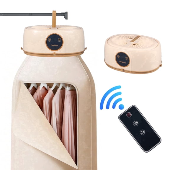 Paddsun Portable Clothes Dryer,Mini Laundry Dryers with Adjustable Timer & Remote Control Small Compact Foldable Electric Drying Machine with Dry Bag for Travel RV Home Apartment