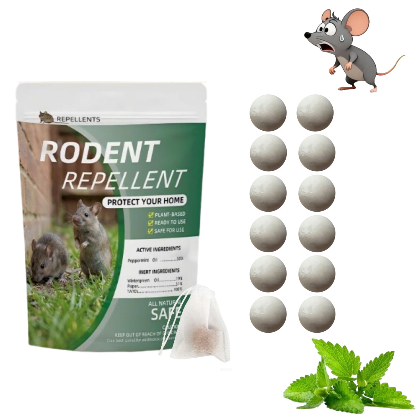 Oil Rats Rust Mouse Pad Paddsun Rodent Mouse Deterrent 12 Pack, Peppermint Mouse Oil Balls Mice ...