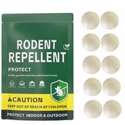 Paddsun Rodent Repellent Balls, 10 Count for Squirrels, Mice, Rodents Soundwave Weather-Resistant for Indoor Outdoor Use in Patio