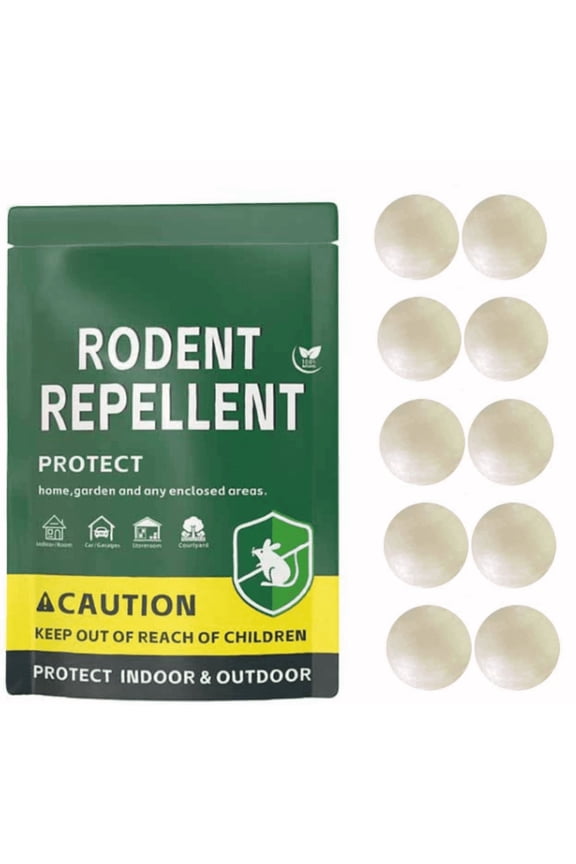 Rodent Repellent Balls, 10 Count for Squirrels, Mice, Rodents Soundwave Weather-Resistant for Indoor Outdoor Use in Patio