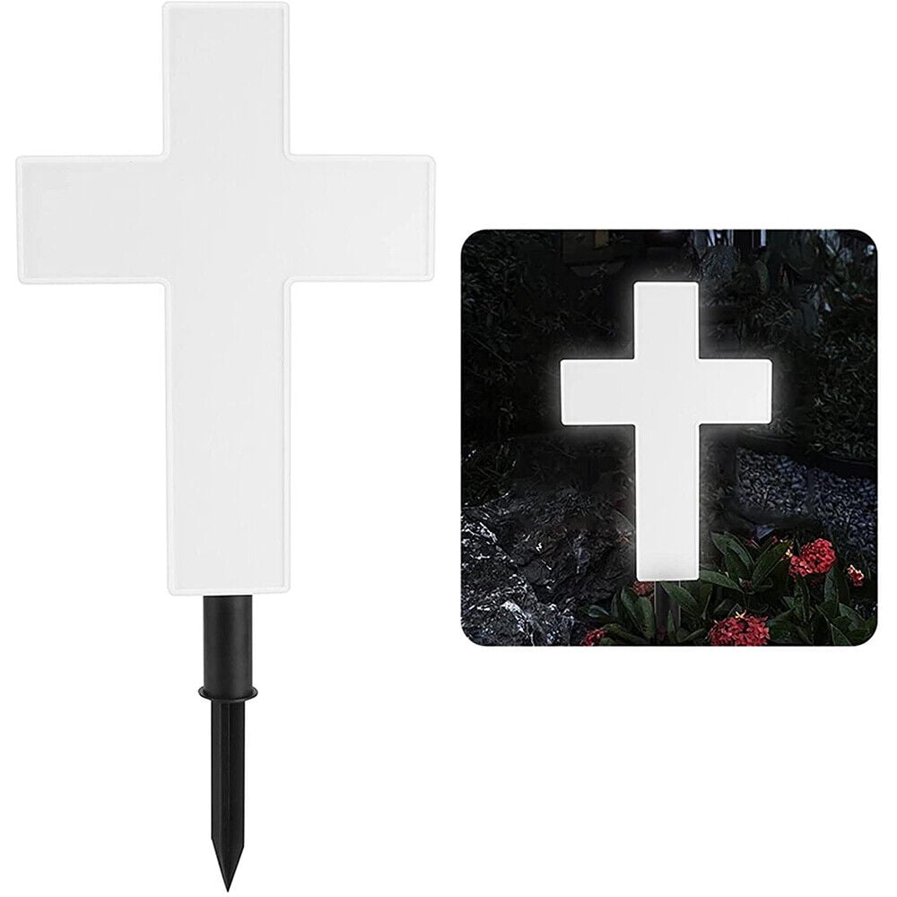 Paddsun Solar Powered Light Cross by Eternal Light Memorial Light for
