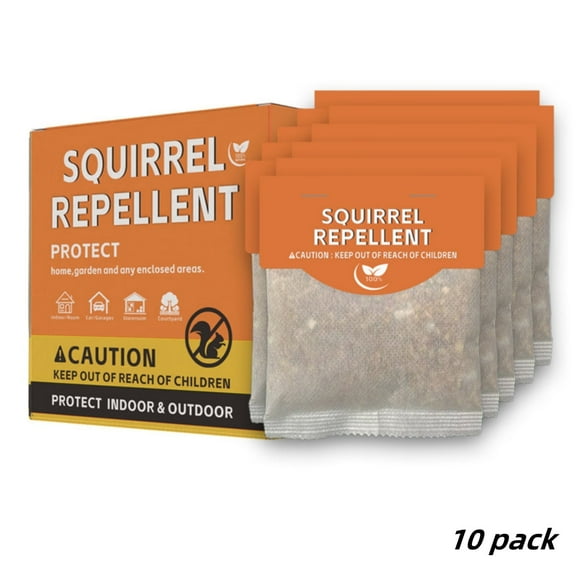 Paddsun Squirrel Deterrent Outdoor,10 pack Chipmunk Deterrent Outdoor Rodent Deterrent Squirrel Deterrent for Attic and Cars Engines Keep Squirrels Out of Garden