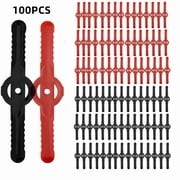 Paddsun String Trimmer Head Blades, 100PCS Weed Eater Blades Nylon Replacement Plastic Trimmer Head Blades