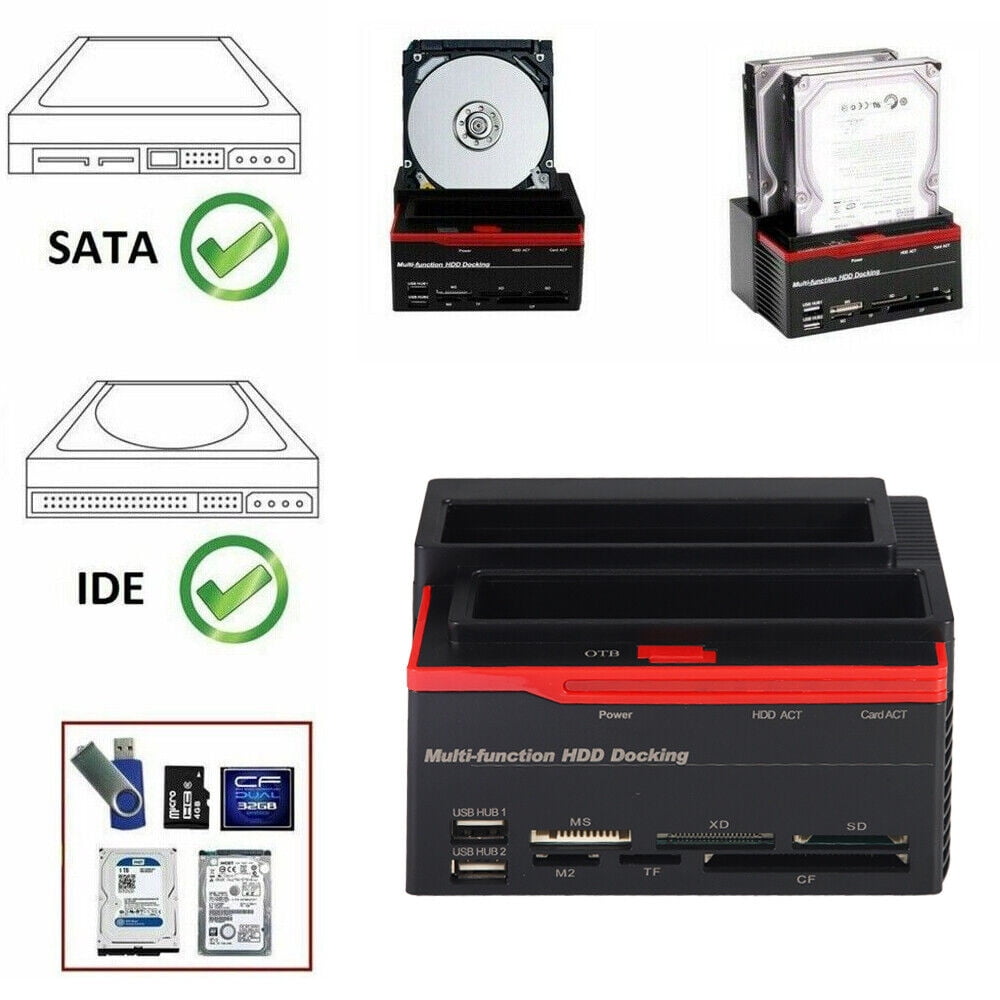 Paddsun US HDD Docking Station IDE SATA USB 2.0 Disk Clone Hard Drive