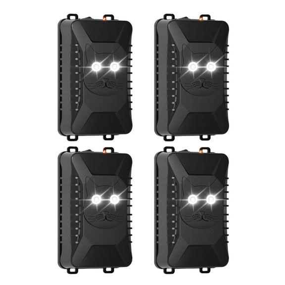 Paddsun Ultrasonic Rodent Traps, 4 Pack Plug-in Mouse Rat Pest Bat Squirrels Skunks Traps for Car with Battery Powered Under Hood Keep Mice Out of Cars Engines Indoor Outdoor Garage Room