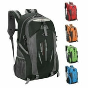 Paddsun Unisex Travel Nylon Backpack Laptop Bag Hiking Rucksack Office Backpack (Black)