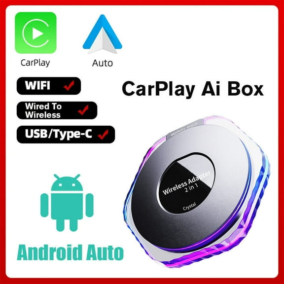 Paddsun Wireless Carplay AI box Android Auto Multimedia Video Android Auto Adapter