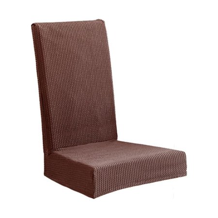 Paddy Elastic Fleece Chair Cover Short Slipcover Wedding Home Decoration Brown