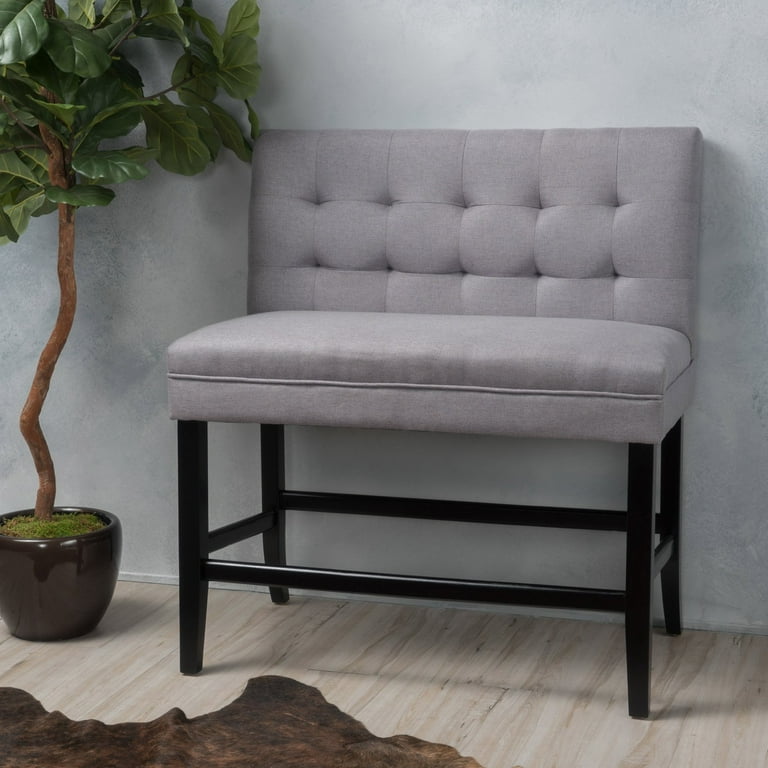Paddy Tufted Back Fabric 26 Inch Barstool Bench Walmart