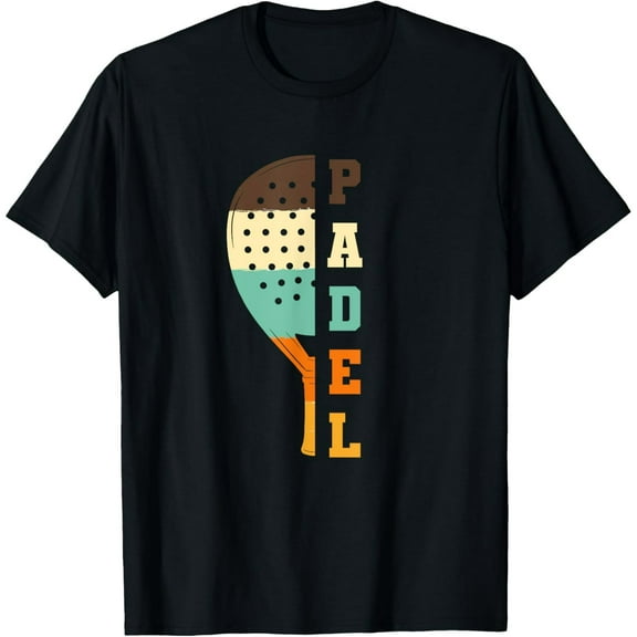 Padel Paddle Tennis Racquet Ball Vintage Colors T-Shirt