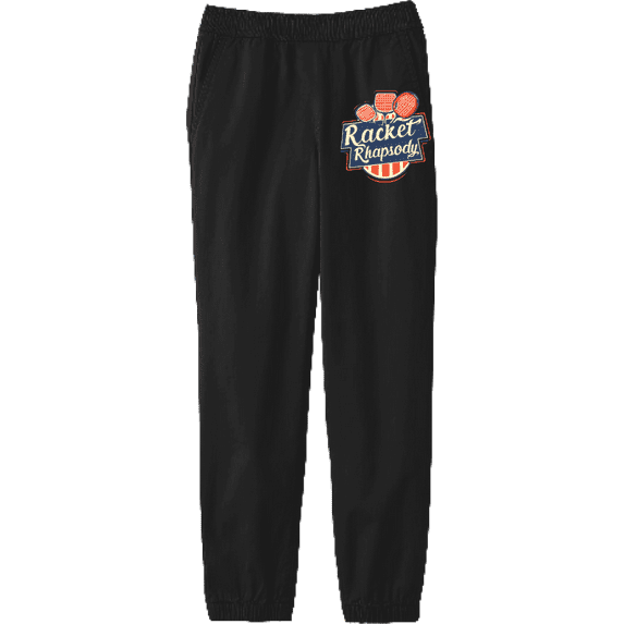 Padel Tennis Racket Rhapsody Youth Black Jogger Pants-Large