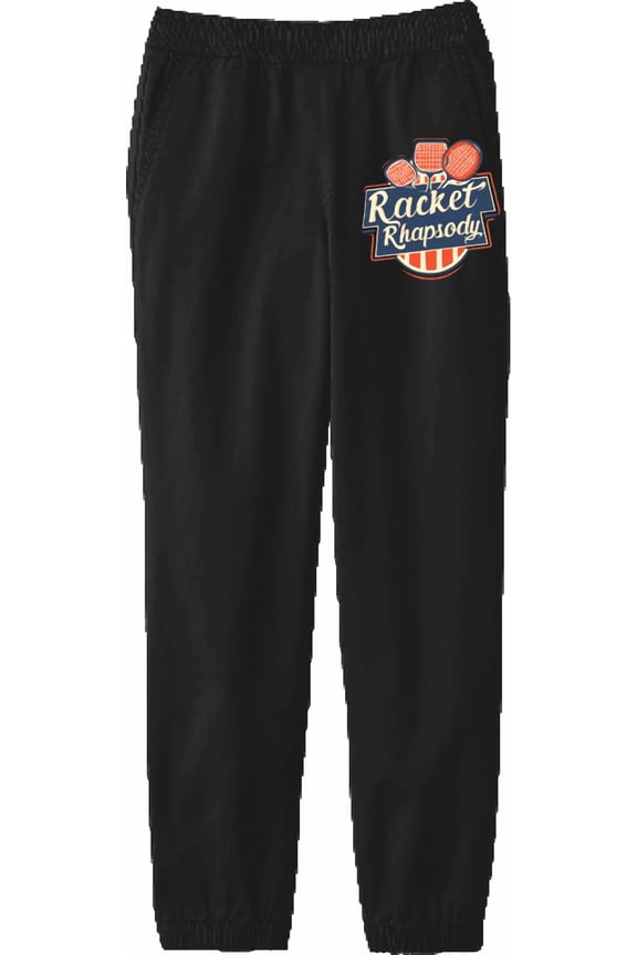 Padel Tennis Racket Rhapsody Youth Black Jogger Pants-XL
