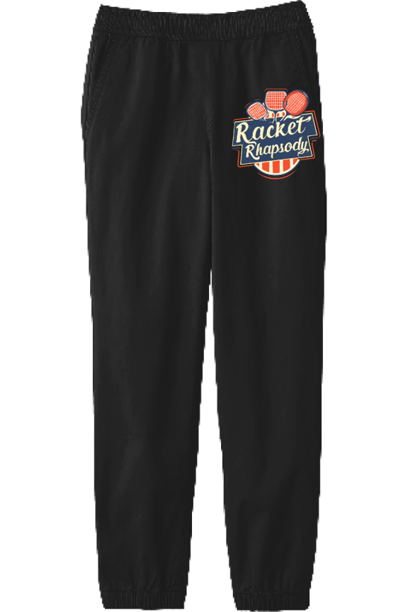 Padel Tennis Racket Rhapsody Youth Black Jogger Pants-XL