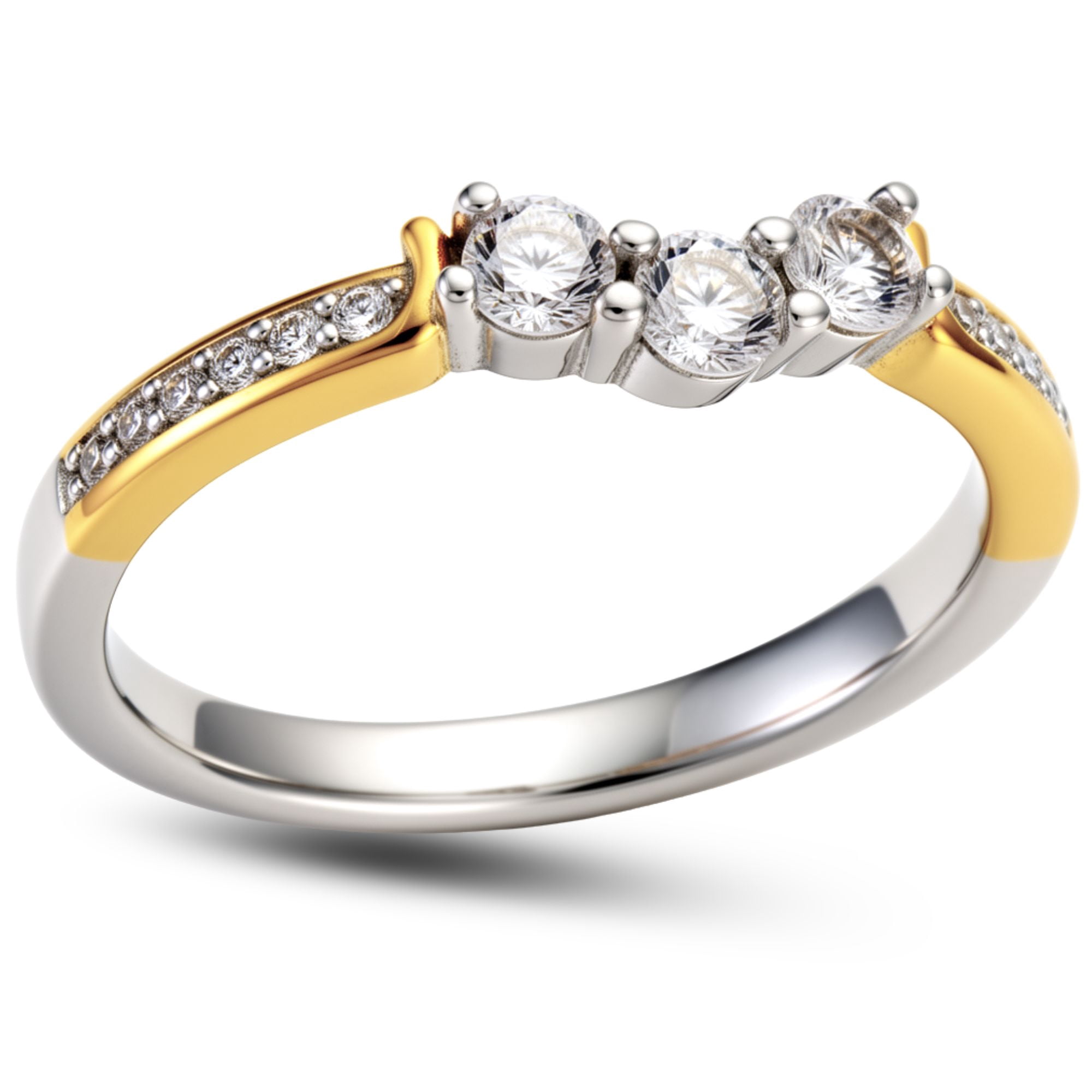 Paden Anniversary Band Ring Rose Sterling Silver Womens Ginger Lyne Collection