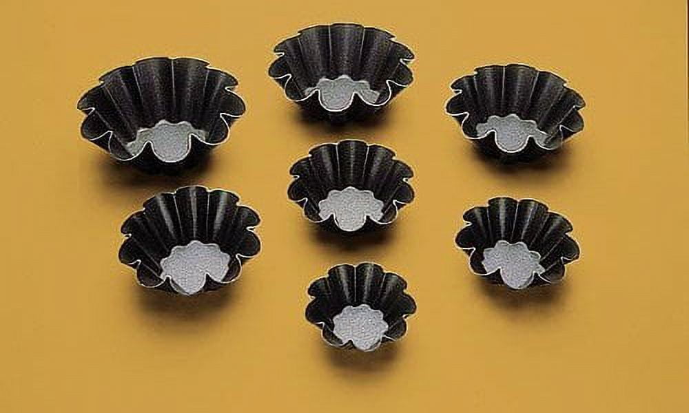 Paderno Brioche Mold Non Stick Tinned Steel 31/8" 80mm