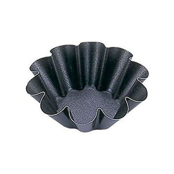 Paderno World Cuisine 3.125 Inch 10-Flute Non-Stick Brioche Mold