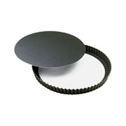 Paderno World Cuisine 9.5 Inch Fluted Non-Stick Tart Pan with Removable Bottom