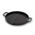 thumbnail image 1 of Paderno World Cuisine Chasseur Round Cast-Iron Grill with Spout and Handles 10 1/4"dia. x 1"D, 1 of 2