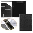 thumbnail image 1 of Padfolio Clipboard, Folder Portfolio Notepad Organizer, Leather Interview Resume Folder, Conference Document Organizer with Business Card Holder, A4 Size Notebook Clipboard (Black) 19.4x13.07", 1 of 9