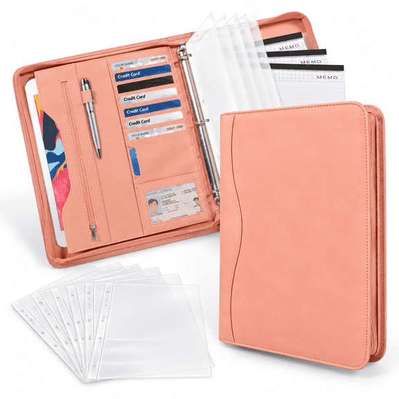 Padfolio Portfolio Binder - 3-ring Leathario Organizer