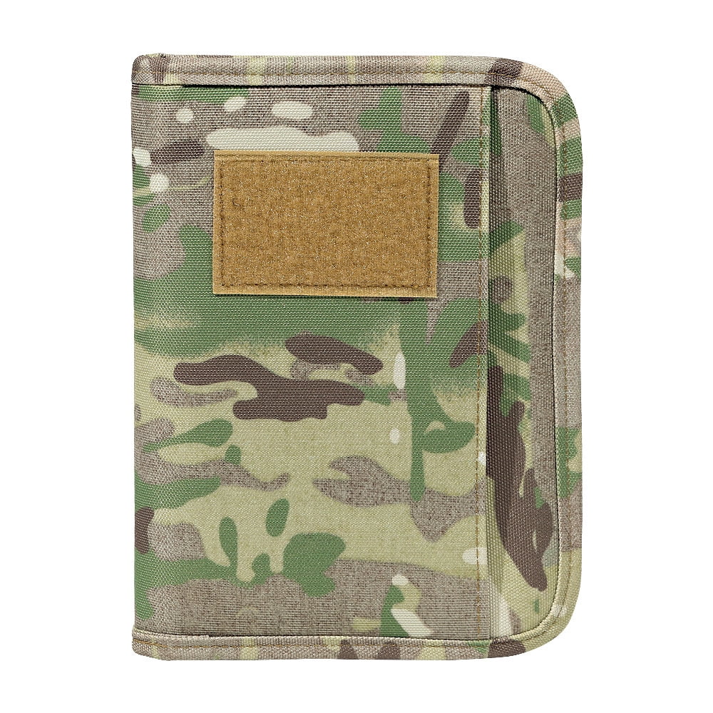 Padfolio Ring Binder of Loose-Leaf Paper, Weatherproof, Tactical Notebook with Zippered for Folders, Business Cards Refillable 6-Ring Notepad(A6 Size)(20.3*14*2.8cm, Only one laptop sleeves)