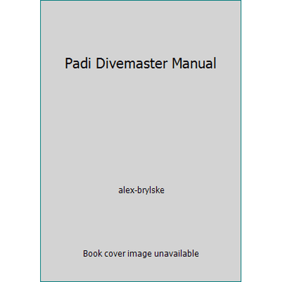 Pre-Owned Padi Divemaster Manual (Paperback) 1878663070 9781878663078