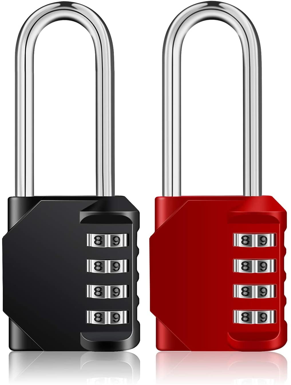 DELSWIN Covered Aluminum Padlock – 2.5 Inch Shackle, 2 Keys, Weatherproof Locker Lock For Gym, Toolbox, Gate, Shed