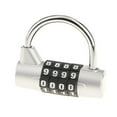 thumbnail image 1 of Padlock - 4 Digit Combination Lock for Gym, Sports, Employee Locker, Outdoor, Fence, Hasp - Easy to Set Your Own Keyless Resettable Combo, 1 of 8