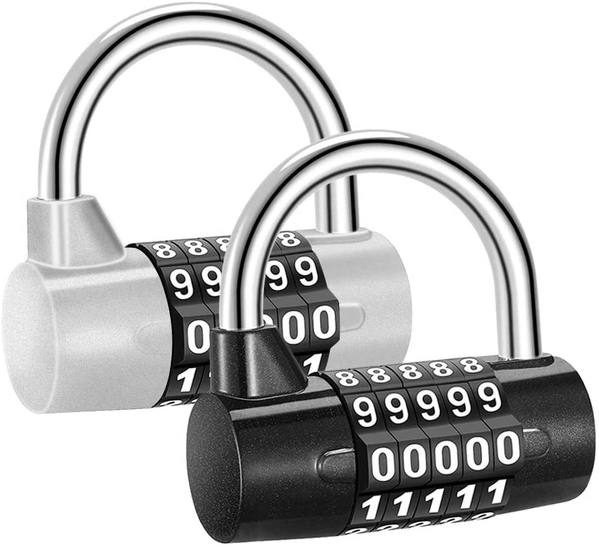 Padlock, Code Padlock, With 5 Digit Padlock, 2 Pieces Code Padlock